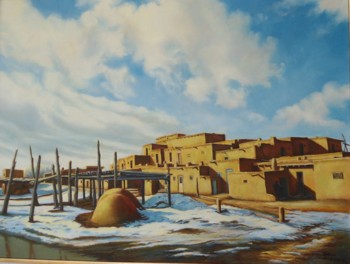 Taos Pueblo Winter